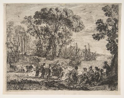 De verkrachting van Europa door Claude Lorrain