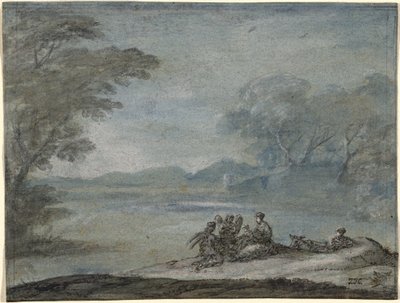 Rust tijdens de vlucht naar Egypte door Claude Lorrain
