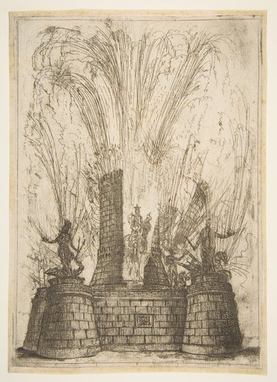 De Ronde Toren Gebroken om het Standbeeld van de Koning van de Romeinen te Onthullen door Claude Lorrain
