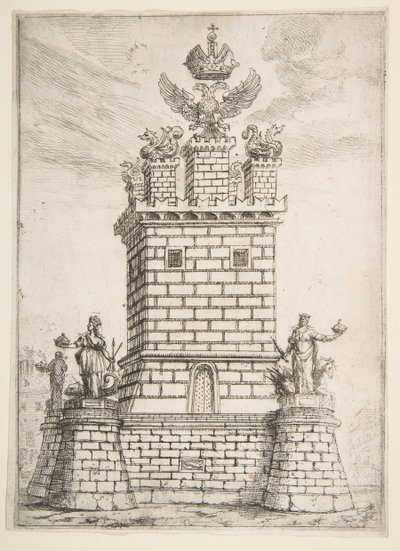 De Vierkante Toren, 1637 door Claude Lorrain