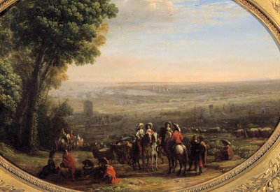 Het beleg van La Rochelle door Lodewijk XIII op 8 oktober door Claude Lorrain