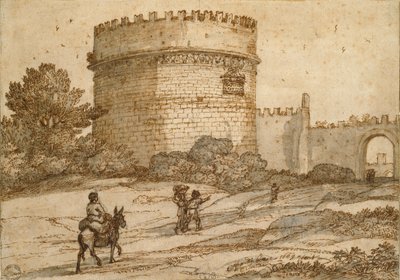 Graf van Cecilia Metella door Claude Lorrain