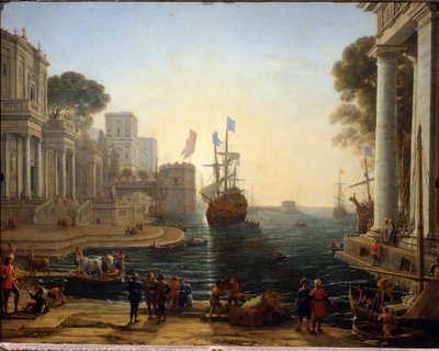 Ulysse presenteert Chryseis aan zijn vader door Claude Lorrain