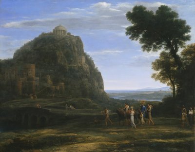 Uitzicht op Delphi met een Processie, 1673 door Claude Lorrain