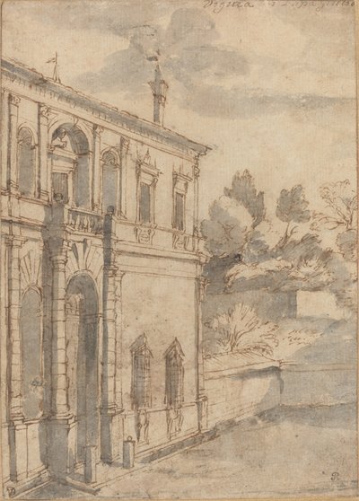 Villa di Papa Giulio door Claude Lorrain