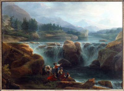 De waterval door Claude Louis Chatelet