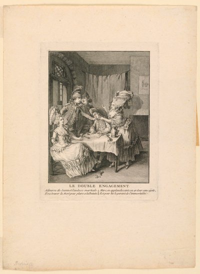 De Dubbele Verloving door Claude Louis Desrais
