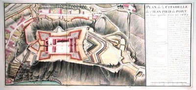 Citadel van Saint-Jean de Port in 1689, uit Traité de Fortifications door Claude Masse