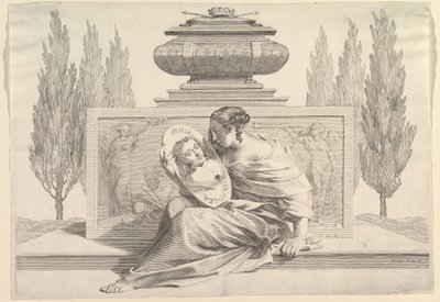 Allegorie ter ere van Anna van Oostenrijk, ca. 1643 door Claude Mellan
