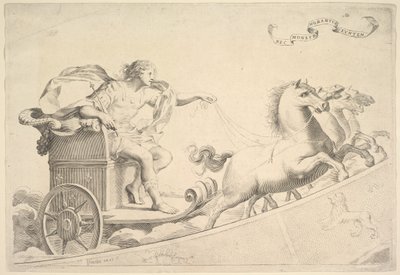 Allegorie ter Ere van Lodewijk XIV door Claude Mellan