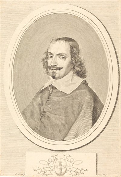 Kardinaal Jules Mazarin door Claude Mellan