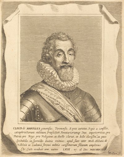 Claude de Marolles door Claude Mellan