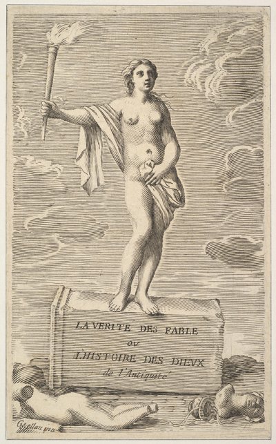 Vrouwelijke figuur door Claude Mellan