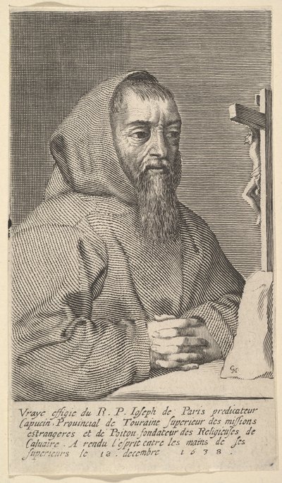 François Le Clerc Du Tremblay, genaamd Père Joseph door Claude Mellan