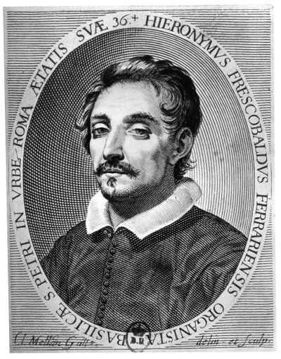 Girolamo Frescobaldi 1583 - 1643 was een muzikant uit Ferrara door Claude Mellan