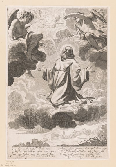 H. Franciscus van Paola in extase door Claude Mellan