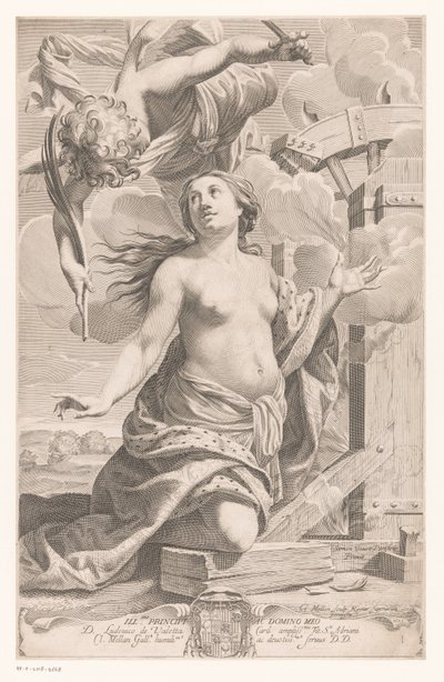 Heilige Catherina van Alexandrië door Claude Mellan