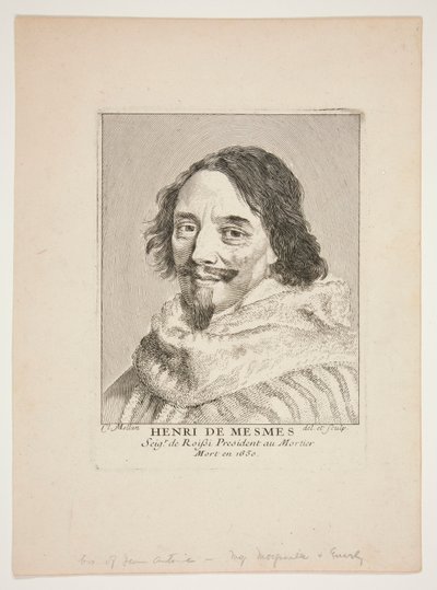 Henri de Mesmes door Claude Mellan