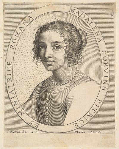 Maddalena Corvina door Claude Mellan