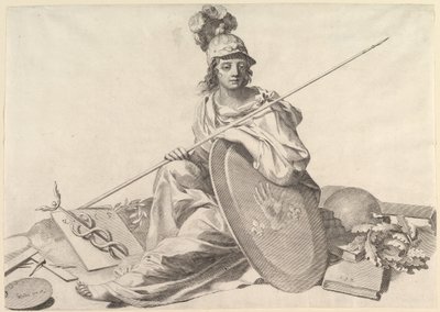 Minerva door Claude Mellan