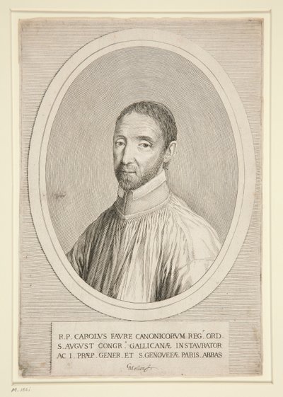 Portret van Charles Favre door Claude Mellan