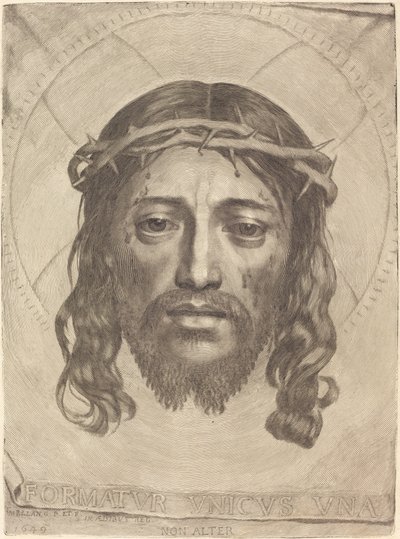 De Zweetdoek van Sint Veronica door Claude Mellan
