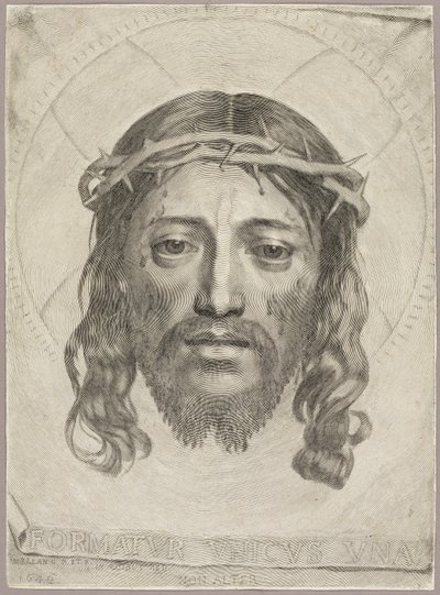 De Zweetdoek van Sint Veronica door Claude Mellan