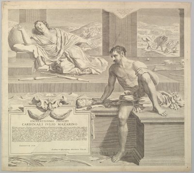 Theologische Stelling van Antoine Talon door Claude Mellan