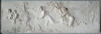 Pan achtervolgt Syrinx onder het toeziend oog van Amour Bas-reliëf door Claude Michel, genaamd Clodion (1738-1814). Rond 1782 Parijs, Louvre Museum door Claude Michel Clodion