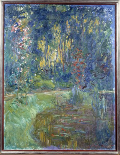 Een hoek van de vijver van Giverny door Claude Monet