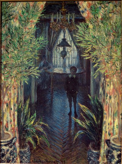 Een hoek van een appartement door Claude Monet