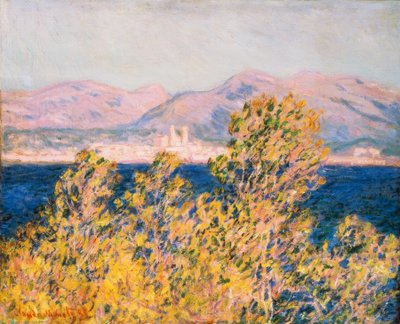 Antibes gezien vanaf de Kaap door Claude Monet