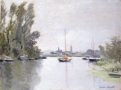 Argenteuil, uitzicht op de kleine arm van de Seine, 1872 door Claude Monet
