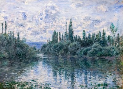 Arm van de Seine bij Vetheuil, c. 1878 door Claude Monet
