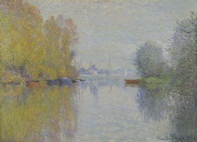 Herfst aan de Seine, Argenteuil door Claude Monet