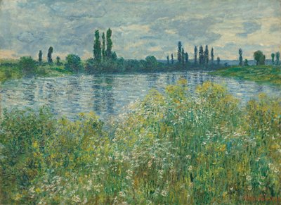 Oevers van de Seine, Vétheuil door Claude Monet