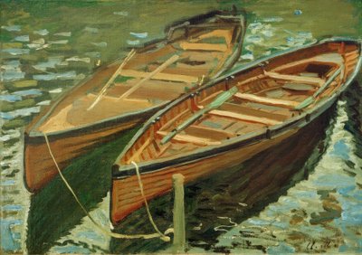 Boten door Claude Monet