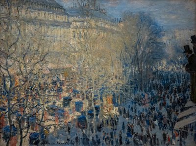 Boulevard des Capucines in Parijs door Claude Monet