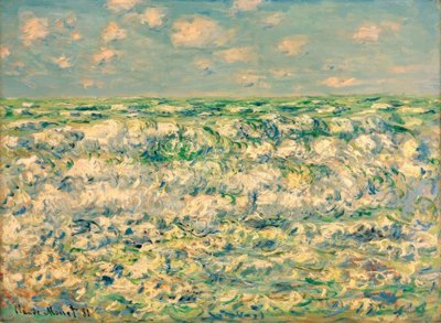 Brekende Golven door Claude Monet