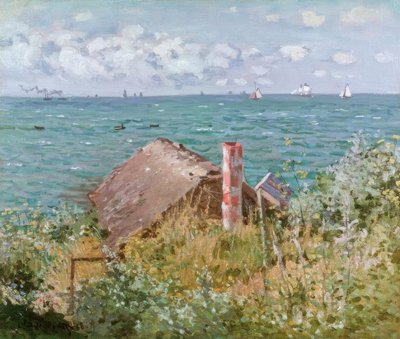 Hut in Sainte-Adresse door Claude Monet
