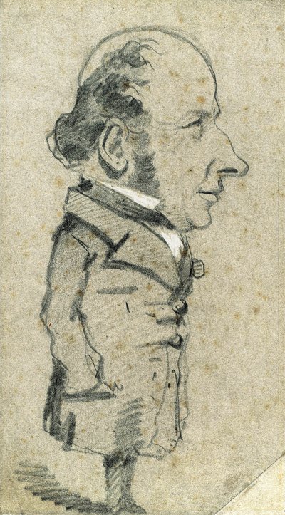 Karikatuur van Eugène Marcel door Claude Monet