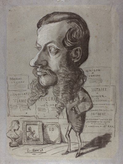 Karikatuur van Léon Manchon, c.1858 door Claude Monet