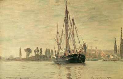 Chassemarée voor Anker (Rouen) door Claude Monet