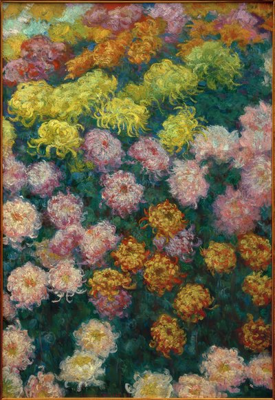 Chrysantenbed, 1897 door Claude Monet
