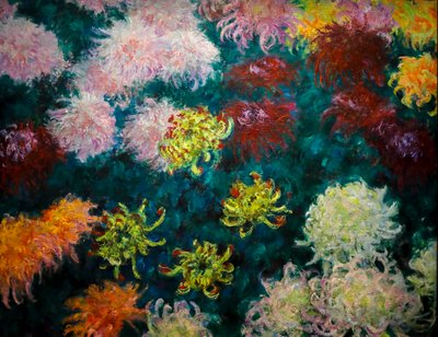 Chrysantenbed door Claude Monet