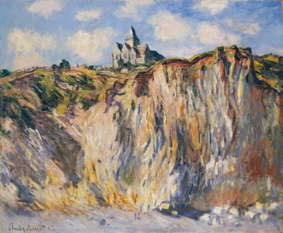 Kerk in Varengeville, Ochtend door Claude Monet