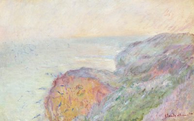 Kliffen bij Dieppe door Claude Monet