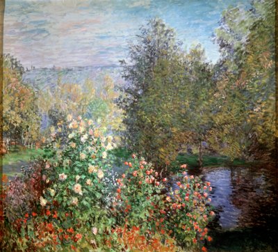 Hoek van de tuin in Montgeron, ca. 1876 door Claude Monet