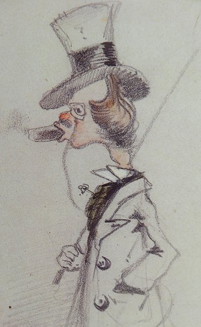 Dandy met een Sigaar, ca 1857 door Claude Monet
