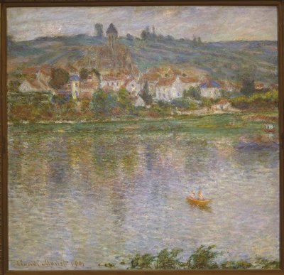 De stad Vetheuil door Claude Monet